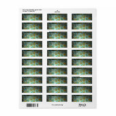 Étiquette Fine mignon Cool Girl Retro Floral Mode (Feuille entière)