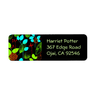 Étiquette Fine mignon Cool Girl Retro Floral Mode