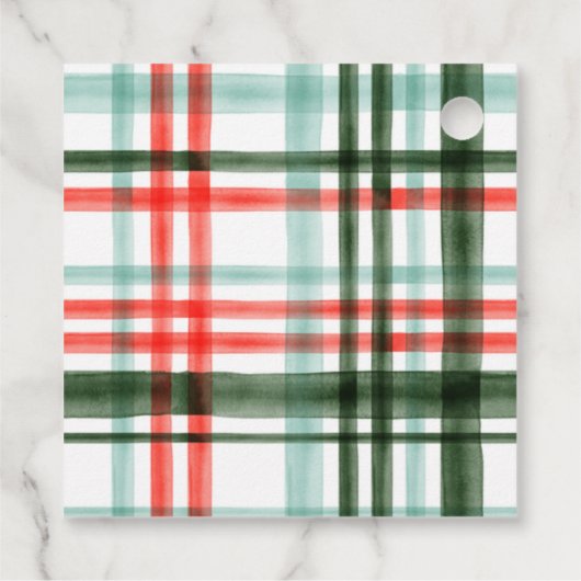 Étiquette Fir Bow Favor (Dos)