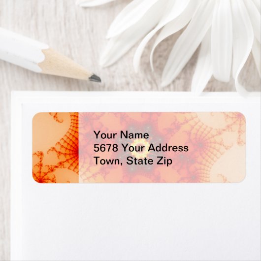 Étiquette Fire Web - Art fractal (En situation)