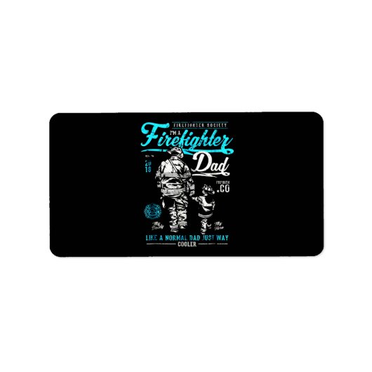 Étiquette Firefighter | I'm A Firefighter (Devant)