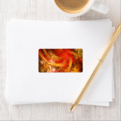 Étiquette Firestorm Nova Art Abstrait (En situation)