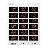 Étiquette Fireworks 3 (Feuille entière)