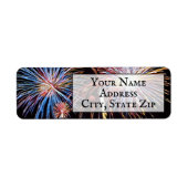 Étiquette Fireworks Return Address Label (Devant)