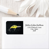 Étiquette Fishing Sports Charter Crankbait Lure Adresse Adre (En situation)