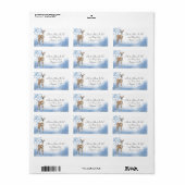 Étiquette Flacon de cerfs et de bleus (Feuille entière)