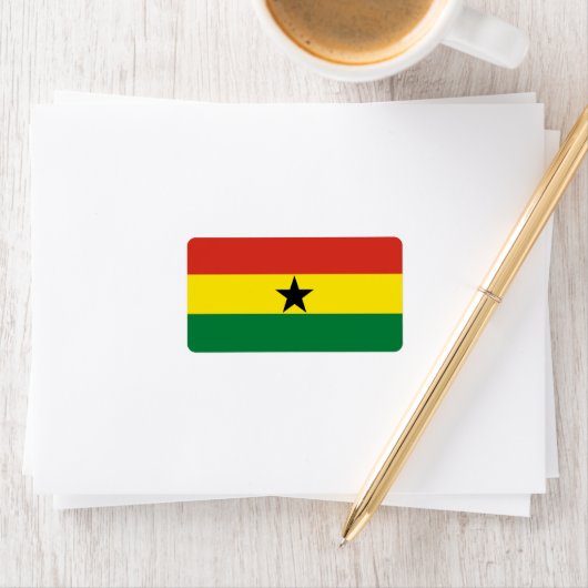 Étiquette Flag du Ghana (En situation)