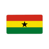 Étiquette Flag du Ghana (Devant)