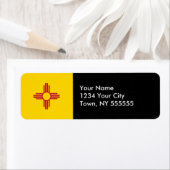 Étiquette Flag du Nouveau-Mexique (En situation)