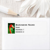 Étiquette Flamant rose (En situation)