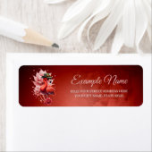 Étiquette Flamant rose Steampunk - Imaginaire Digital Artwor (En situation)