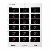 Étiquette Flamazing Flamingo (Feuille entière)