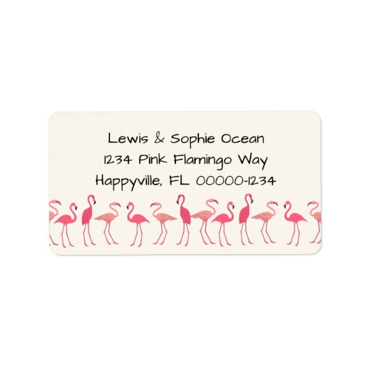 Étiquette Flamingo Gathering Beach Residence (Devant)