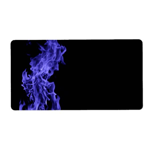 Étiquette Flamme bleue (Devant)