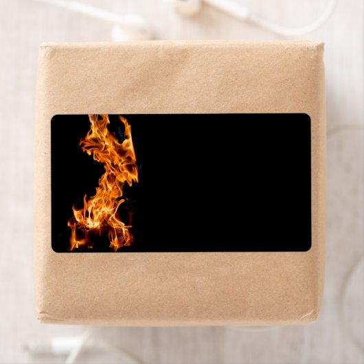 Étiquette Flamme orange (En situation)