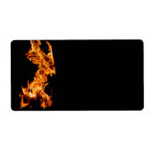 Étiquette Flamme orange (Devant)