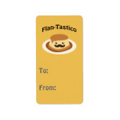 Étiquette Flan-Tastico ! Flan mignon (Devant)
