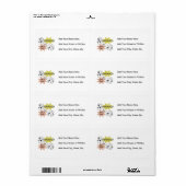 Étiquette Flash d'information je suis des T-shirts et des (Feuille entière)