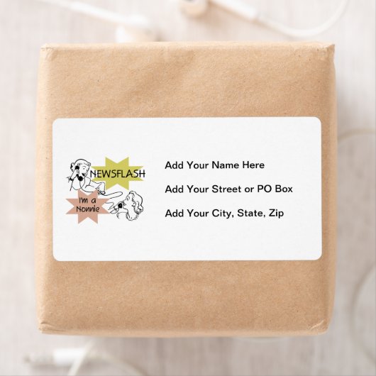 Étiquette Flash d'information je suis des T-shirts et des (En situation)