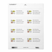 Étiquette Flash d'information je suis T-shirts et cadeaux (Feuille entière)