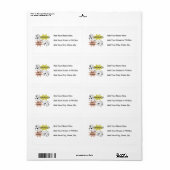 Étiquette Flash d'information je suis T-shirts et cadeaux de (Feuille entière)