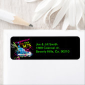 Étiquette Flashback vers le Basket Neon des années 80 (En situation)