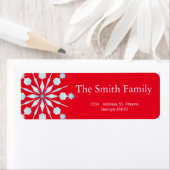 Étiquette Flèche à neige moderne (En situation)