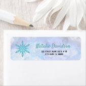 Étiquette Flèche de neige bleue (En situation)