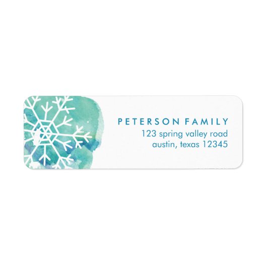 Étiquette Flèche de neige couleur vert (Devant)