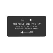 Étiquette Flèche rustique (Devant)