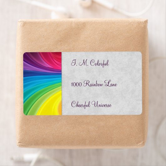 Étiquette Flèches arc-en-ciel (En situation)