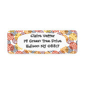 Étiquette Flèches automnales (Devant)