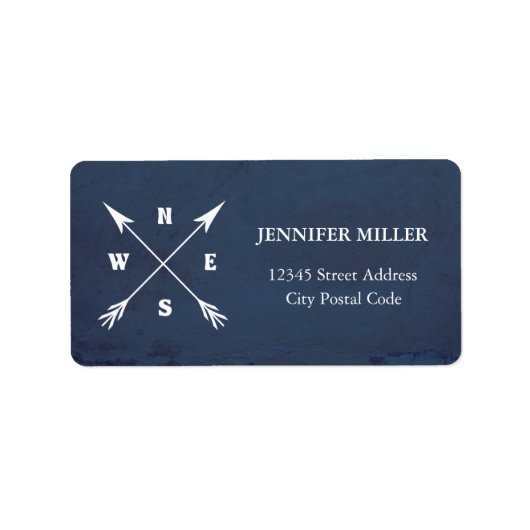 Étiquette Flèches compass (Devant)