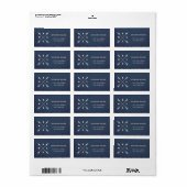 Étiquette Flèches compass (Feuille entière)