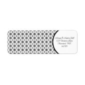 Étiquette Flèches noires et blanches (Devant)