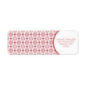 Étiquette Flèches rouges et blanches (Devant)