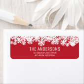 Étiquette Flèches rouges et blanches | Vacances | Noël (En situation)