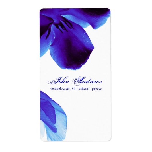 Étiquette fleur (Devant)