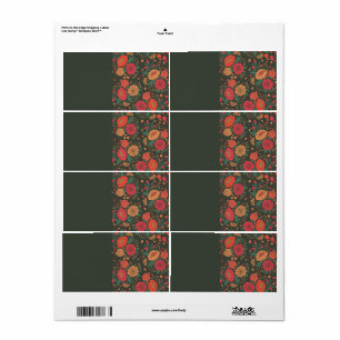 Étiquette fleur