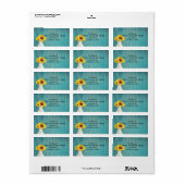 Étiquette Fleur (Feuille entière)