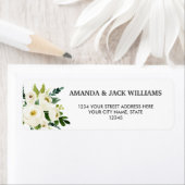 Étiquette Fleur blanche | Fleurs et feuillage Mariage floral (En situation)