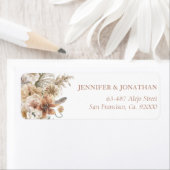 Étiquette Fleur Boho Rustique (En situation)