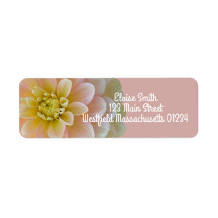 Étiquette Fleur Dahlia Dreamer Dahlia personnalisée