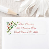 Étiquette Fleur d'aquarelle automne (En situation)