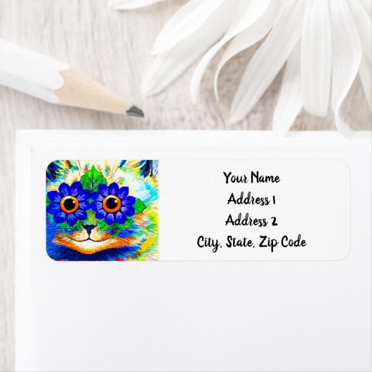 Étiquette Fleur de chat (En situation)