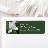 Étiquette Fleur de gingembre blanc hawaïenne (En situation)
