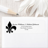 Étiquette Fleur de Lis (En situation)