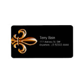 Étiquette Fleur de Lis (Devant)