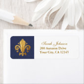 Étiquette Fleur de lis (En situation)