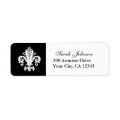 Étiquette Fleur de lis (Devant)